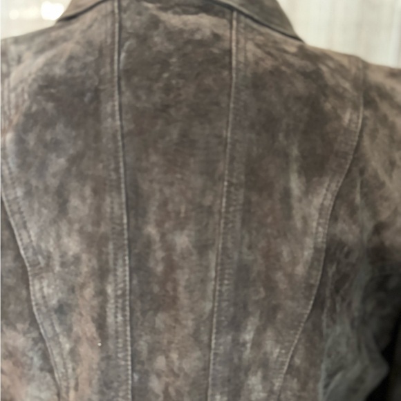 I. E. Relaxed Classic Brown Leather Suede Jacket - Picture 7 of 14